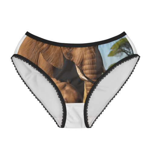 Gentle Elephant Embrace - Women's Briefs (AOP)