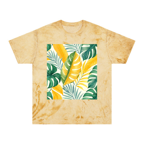 Tropical Leaf Harmony - Unisex Color Blast T-Shirt