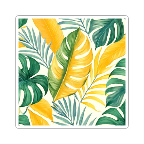 Tropical Leaf Harmony - Kiss-Cut Stickers