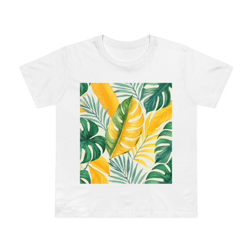 Tropical Leaf Harmony - Women’s Maple Tee 
