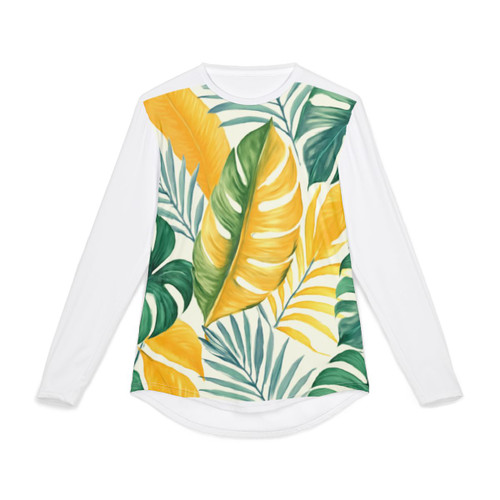 Tropical Leaf Harmony - Men's UV Protection Long Sleeve Shirt (AOP)