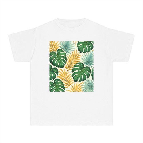 Tropical Leaf Harmony - Youth Midweight Tee