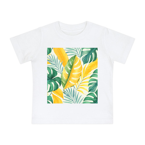 Tropical Leaf Harmony - Baby Short Sleeve T-Shirt