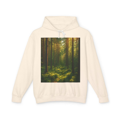 Whispering Pine Grove - Unisex Lightweight Hooded Sweatshirt