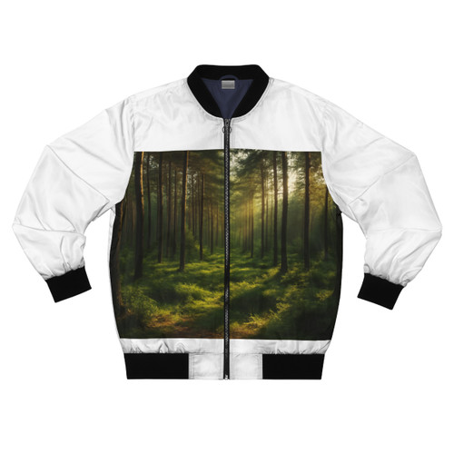 Whispering Pine Grove - Men's Bomber Jacket (AOP)