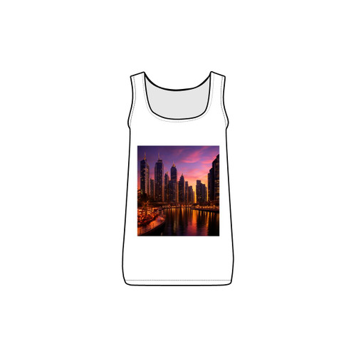 Dubai Marina Dreamscape - Women's Baby Rib Tank