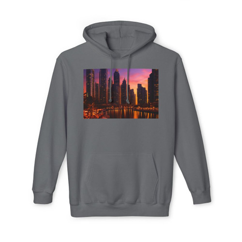 Dubai Marina Dreamscape - Unisex Hooded Sweatshirt, Made in US