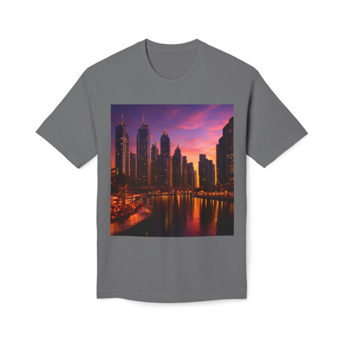 Dubai Marina Dreamscape - Unisex Midweight T-shirt, Made in US
