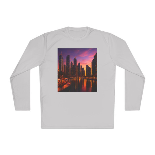 Dubai Marina Dreamscape - Unisex Lightweight Long Sleeve Tee