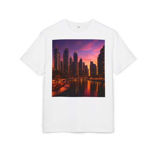 Dubai Marina Dreamscape - Unisex Heavy Oversize Tee
