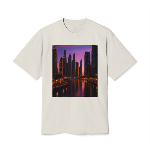 Dubai Marina Dreamscape - Unisex Heavy Faded Tee