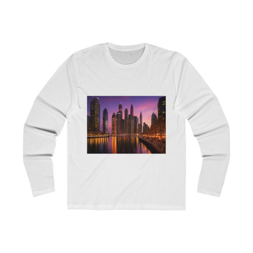Dubai Marina Dreamscape - Men's Long Sleeve Crew Tee