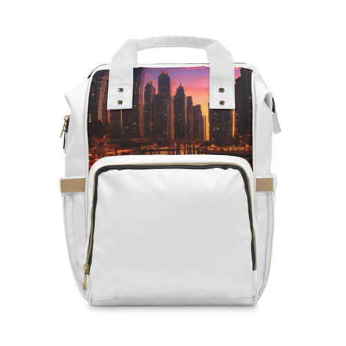 Dubai Marina Dreamscape - Multifunctional Diaper Backpack