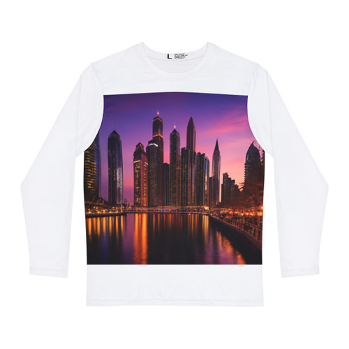 Dubai Marina Dreamscape - Men's Long Sleeve Shirt (AOP)