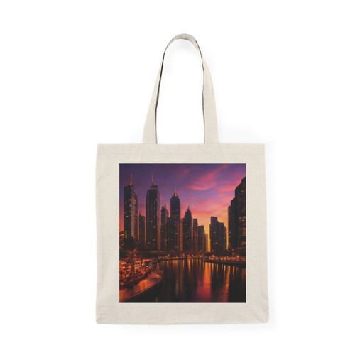 Dubai Marina Dreamscape - Natural Tote Bag