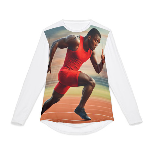 Victory in Motion - Men's UV Protection Long Sleeve Shirt (AOP)