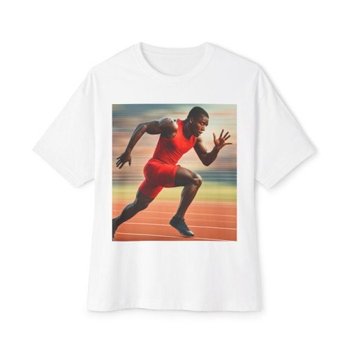 Victory in Motion - Unisex Oversized Boxy Tee