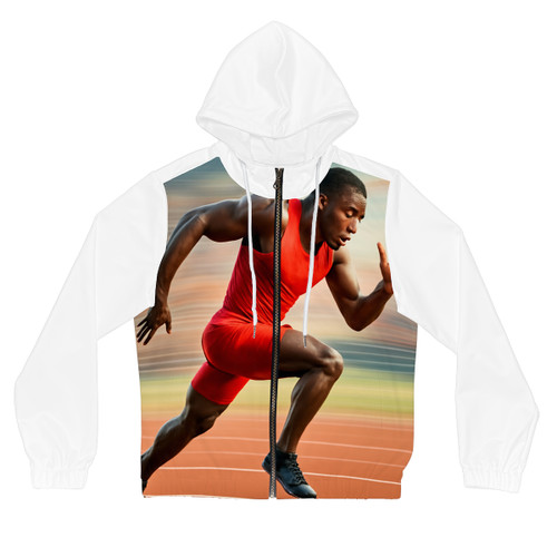 Victory in Motion - Women’s Full-Zip Hoodie (AOP)