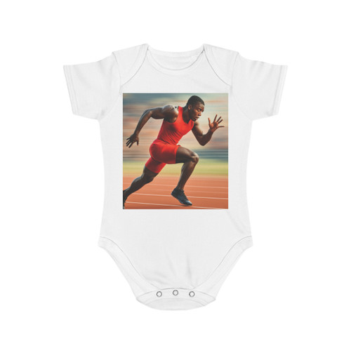 Victory in Motion - Short Sleeve Baby Bodysuit