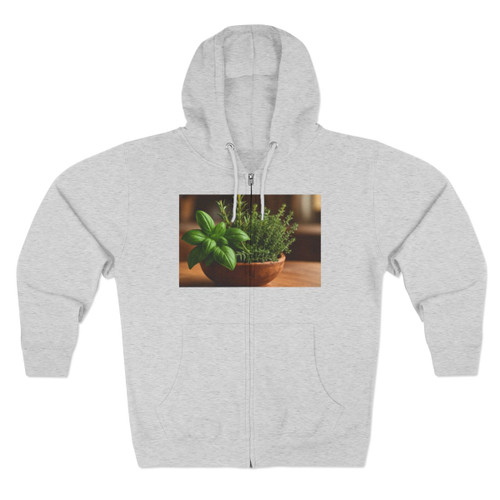 Savory Herb Garden - Unisex Zip Hoodie Savory Herb Garden - Unisex Zip Hoodie