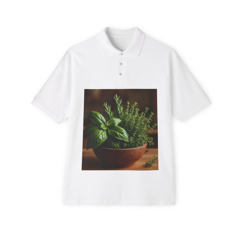 Savory Herb Garden - Men's Piqué Polo