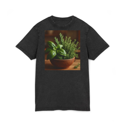 Savory Herb Garden - Acid Washed Round Neck Tee