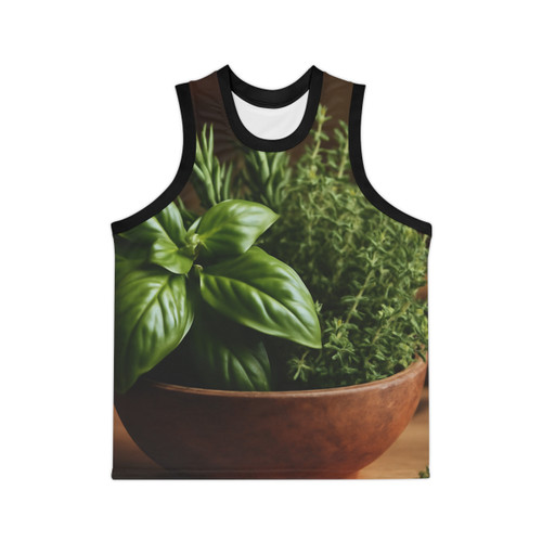 Savory Herb Garden - Unisex Basketball Jersey (AOP)