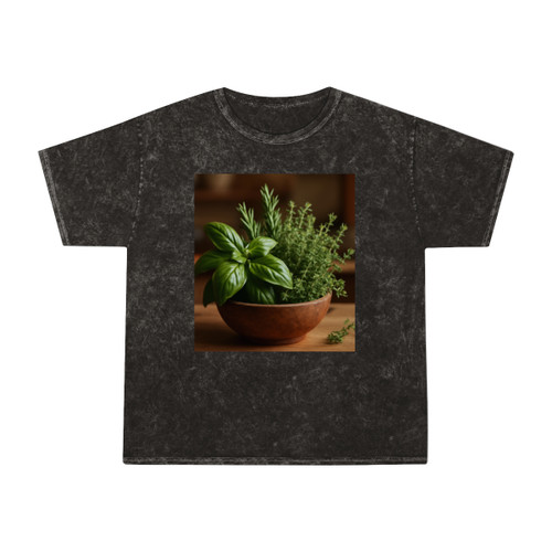 Savory Herb Garden - Unisex Mineral Wash T-Shirt