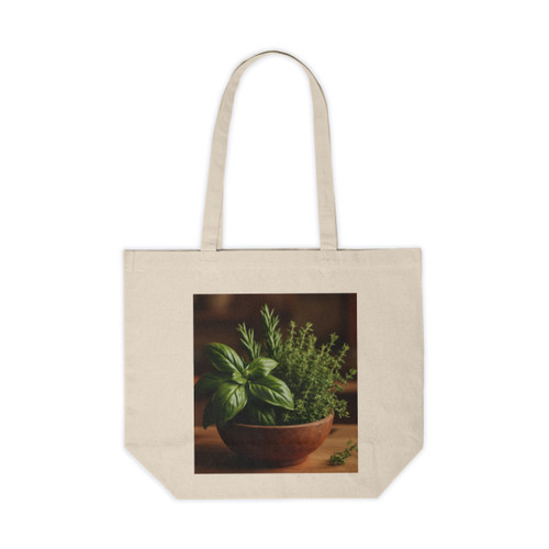 Savory Herb Garden - Canvas Shopping Tote