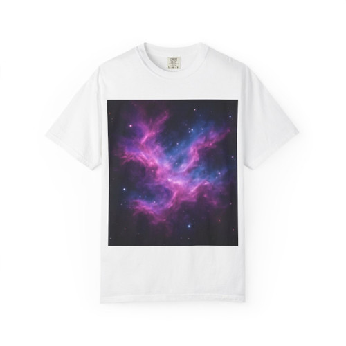 Luminous Cosmic Veil - Unisex Garment-Dyed T-shirt