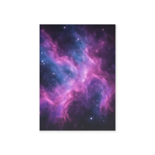 Luminous Cosmic Veil - Holiday Cards (Two-sided print)