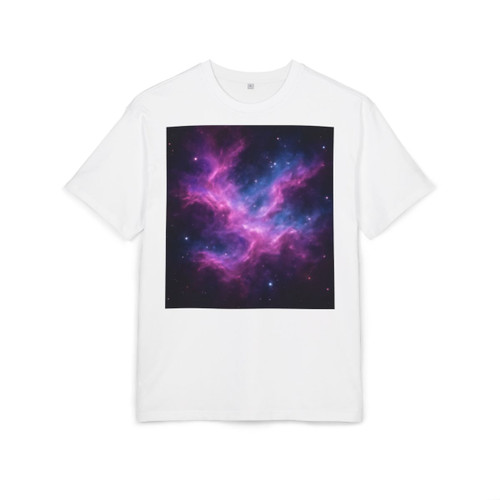 Luminous Cosmic Veil - Unisex Heavy Oversize Tee