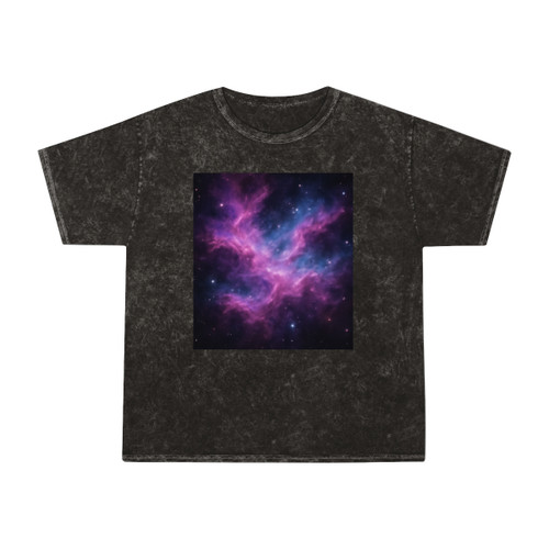 Luminous Cosmic Veil - Unisex Mineral Wash T-Shirt