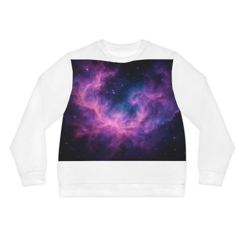Luminous Cosmic Veil - Lightweight Sweatshirt (AOP)