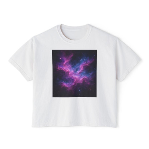 Luminous Cosmic Veil - Women's Boxy Tee