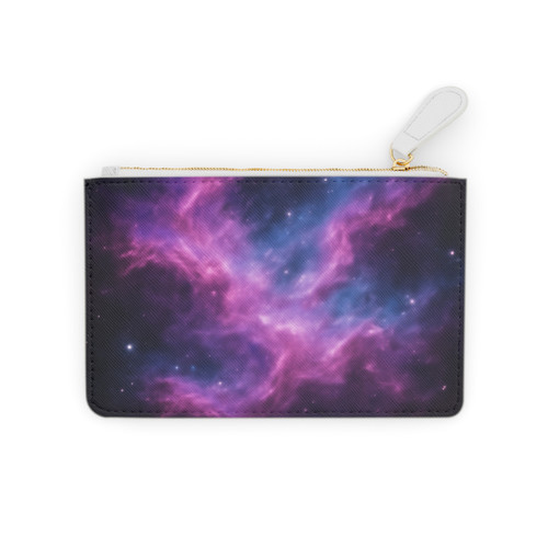 Luminous Cosmic Veil - Mini Clutch Bag