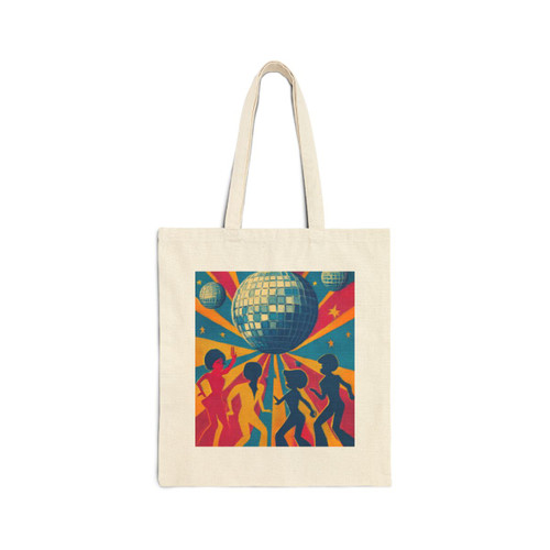 Disco Fever Nights - Cotton Canvas Tote Bag