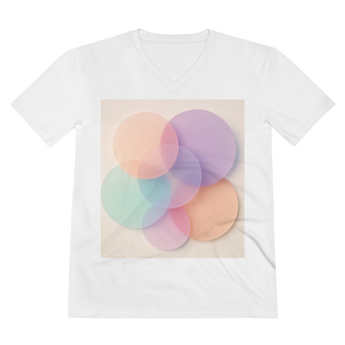 Ethereal Circle Symphony - Men's Lightweight V-Neck Tee
