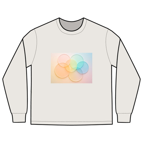 Ethereal Circle Symphony - Men's Heavy Faded Long Sleeve Tee