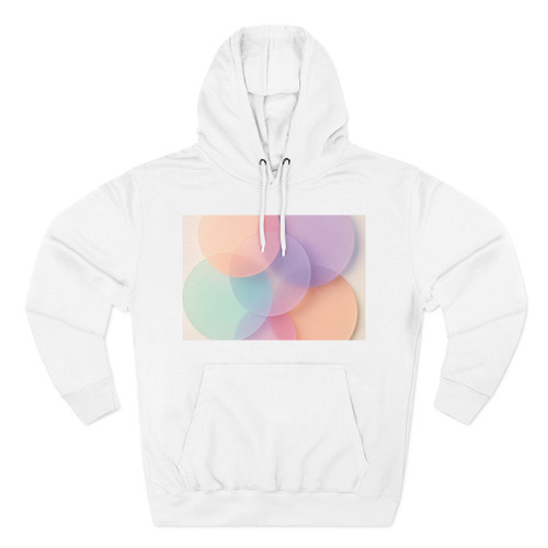 Ethereal Circle Symphony - Three-Panel Fleece Hoodie