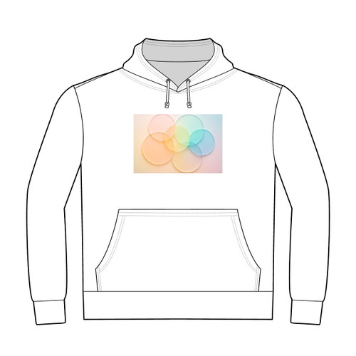 Ethereal Circle Symphony - Unisex Heavyweight Pullover Hoodie