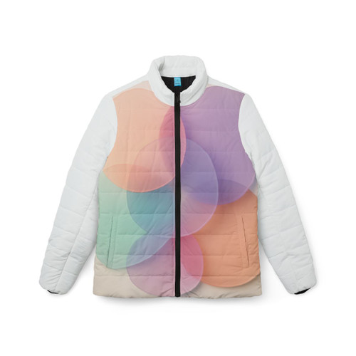 Ethereal Circle Symphony - Women’s Puffer Jacket (AOP)