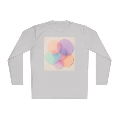 Ethereal Circle Symphony - Unisex Lightweight Long Sleeve Tee