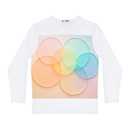 Ethereal Circle Symphony - Men's Long Sleeve Shirt (AOP)