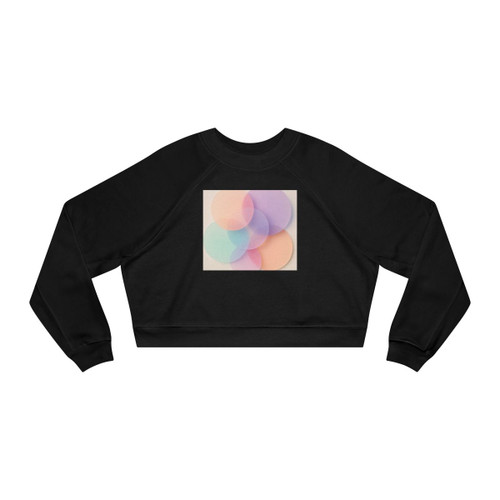 Ethereal Circle Symphony - Women's Cropped Fleece Pullover Ethereal Circle Symphony - Women's Cropped Fleece Pullover