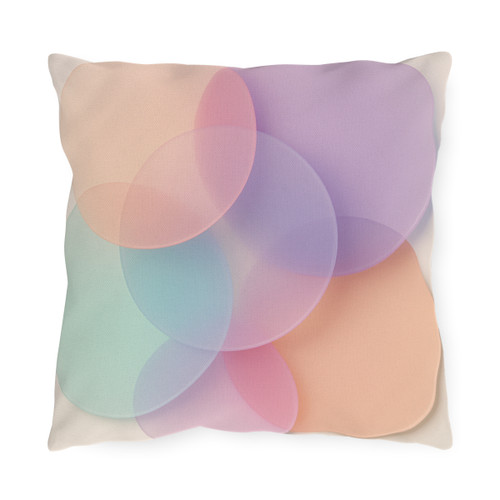 Ethereal Circle Symphony - Outdoor Pillows