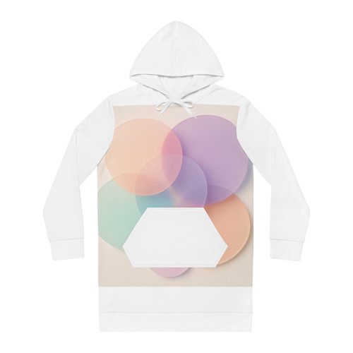 Ethereal Circle Symphony - Women's Hoodie Dress (AOP)