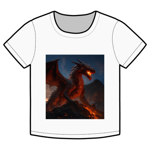 Eternal Ember Wyrm - Organic Rib Baby Tee Eternal Ember Wyrm - Organic Rib Baby Tee