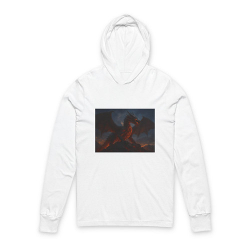 Eternal Ember Wyrm - Unisex Hooded Long Sleeve Tee