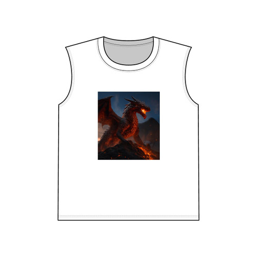 Eternal Ember Wyrm - Unisex Jersey Muscle Tank